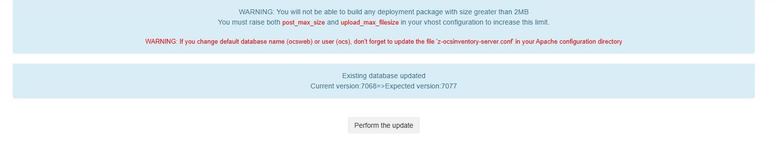Mise à jour du schéma de base de données