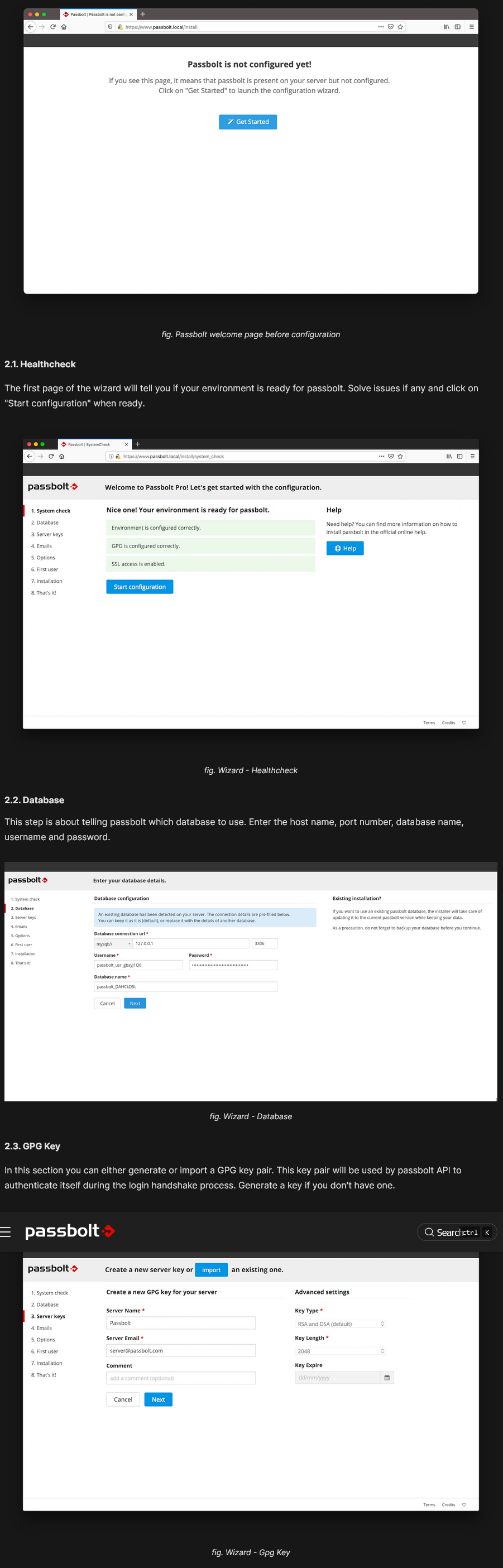 Installation de passbolt étape 2