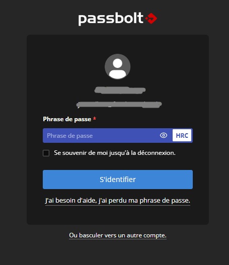 Passbolt - Login