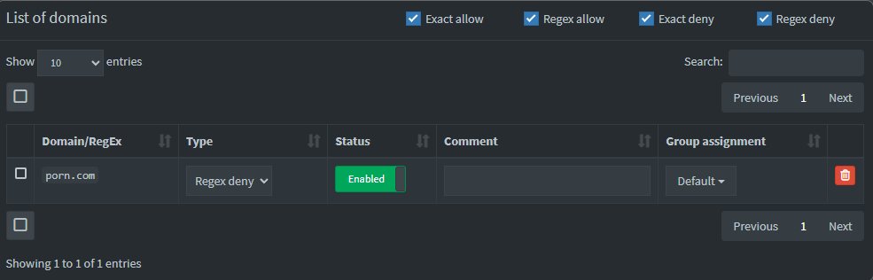 Blacklist manuelle avec Regex deny