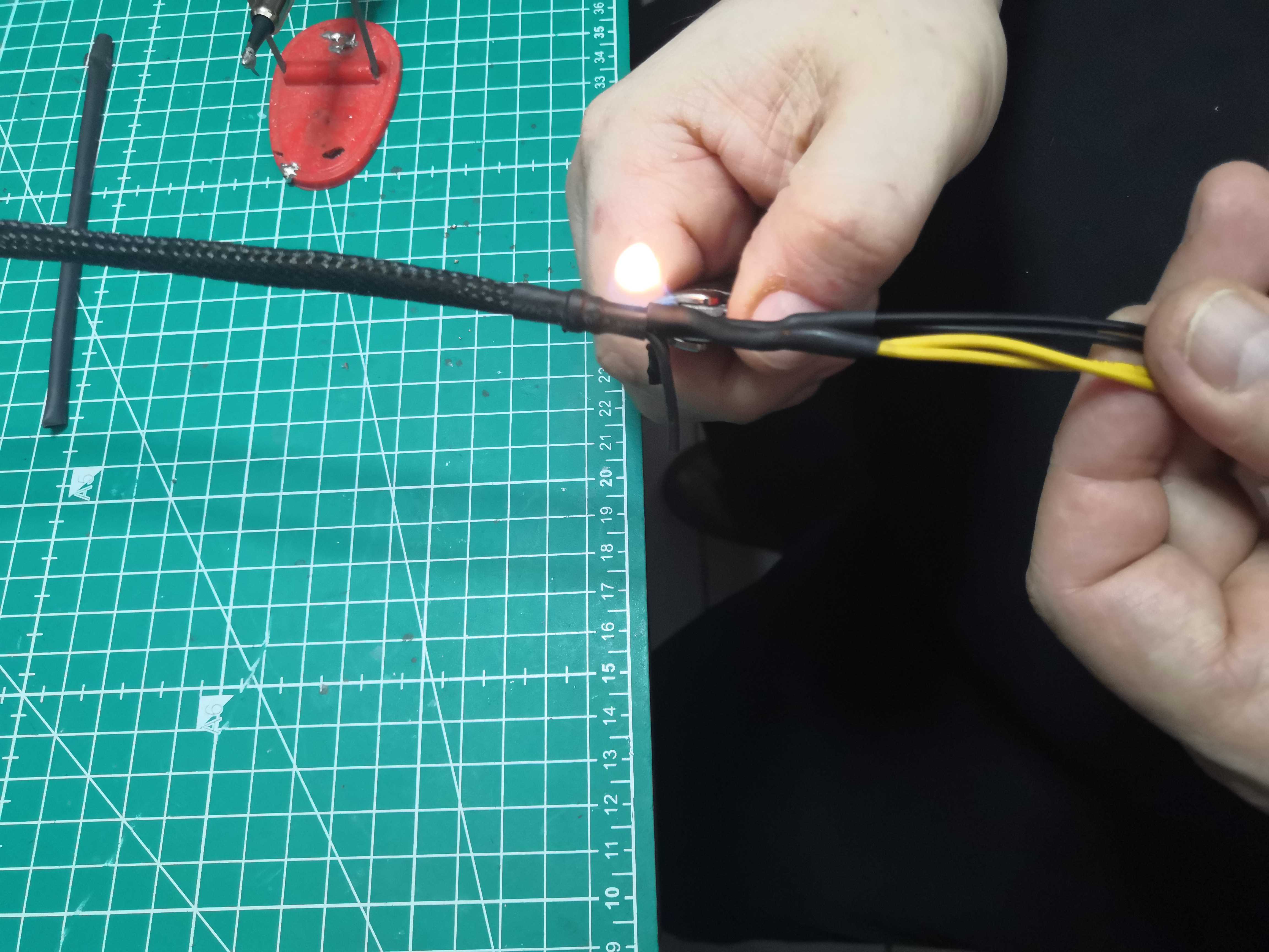 Rétraction au briquet