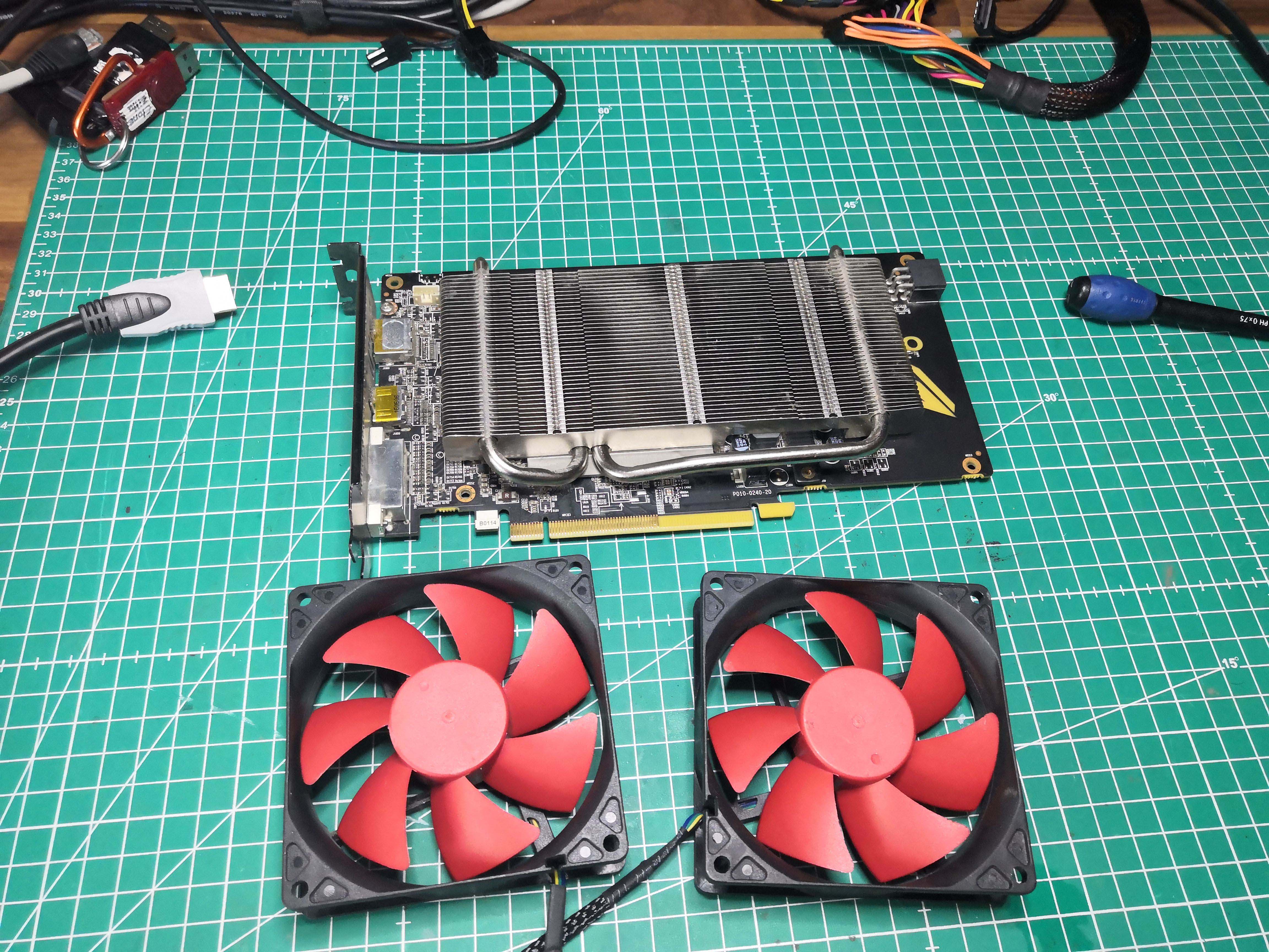 Heatsink nu et nouveaux ventilateurs Xilence posés en comparaison